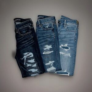(x3) American Eagle Outfitters Hi-Rise Jegging Size 4 Short
